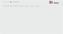 Desktop Screenshot of betec-beschichtung.de
